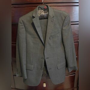 Marc Anthony Classic Gray Black Men's Suit